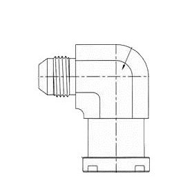 1/2" MALE JIC X 3/4" FLANGE 90° ELBOW CO