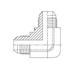 1/4" MALE JIC X 1/4" MALE JIC 90° ELBOW 