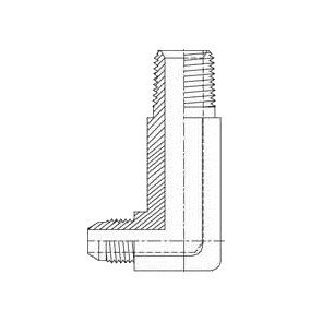 1/2" MALE JIC X 1/2" MALE PIPE 90° ELBOW