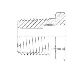 1" MALE PIPE X 3/8" FEMALE PIPE REDUCER 