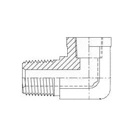 1/8" MALE PIPE X 1/8" FEMALE PIPE 90° ST