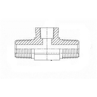 1/4" MALE PIPE X 1/4" MALE PIPE X 1/4" F