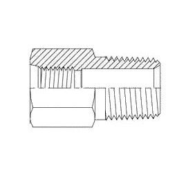 1/4" FEMALE O-RING BOSS X 1/4" MALE PIPE