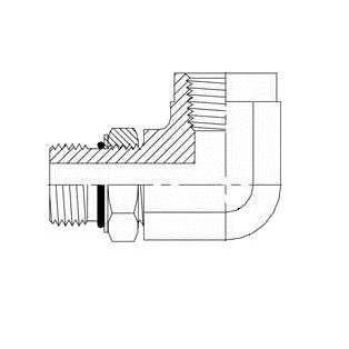 3/8" MALE ADJUSTABLE O-RING BOSS X 1/4" 