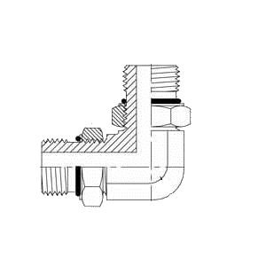 3/8" MALE ADJUSTABLE O-RING BOSS X 3/8" 