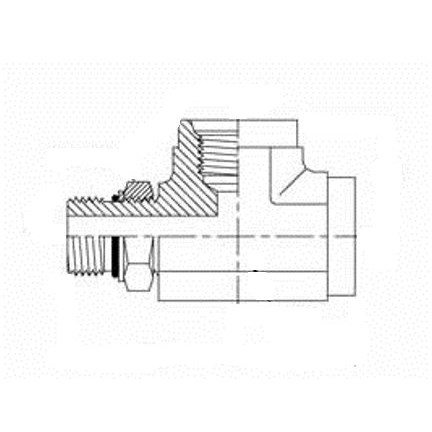 1" MALE ADJUSTABLE O-RING BOSS X 1" FEMA