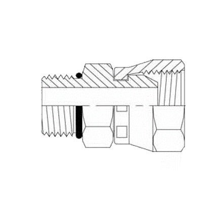 3/8" MALE O-RING BOSS X 1/4" FEMALE PIPE