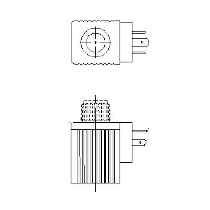 115 VAC 50/60 HZ COIL, ISO/DIN 43650, FO