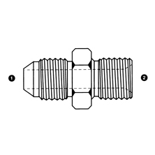 1" MALE JIC X 1" MALE BSPP