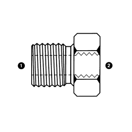 1" MALE BSPP X 1/2" FEMALE BSP BUSHING