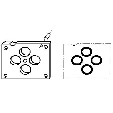 ISO 03 SANDWICH MANIFOLD RETAINER AND VI