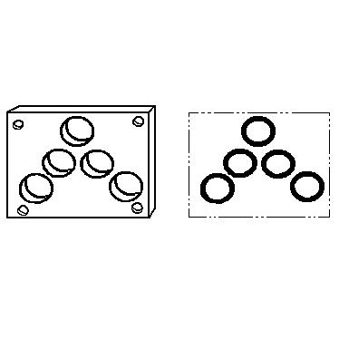 ISO 05 SANDWICH MANIFOLD RETAINER AND VI