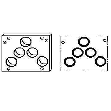 ISO 05 X AND Y EUROPE SANDWICH MANIFOLD 