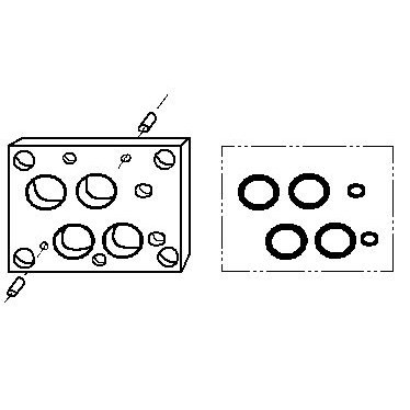 ISO SANDWICH MANIFOLD RETAINER AND BUNA 