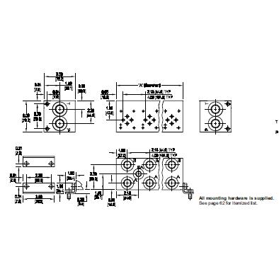 AL DO3, PARALLEL CIRCUIT MANIFOLD,2 STAT