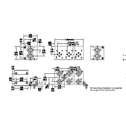 AL DO3, PARALLEL CIRCUIT MANIFOLD,2 STAT