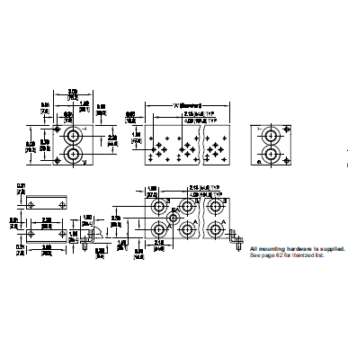 AL DO3, PARALLEL CIRCUIT MANIFOLD, 3 STA