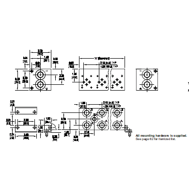 AL DO3, PARALLEL CIRCUIT MANIFOLD, 3 STA