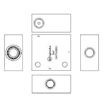 LINE MOUNT, 90 DEG WITH HIGH CAPACITY PO