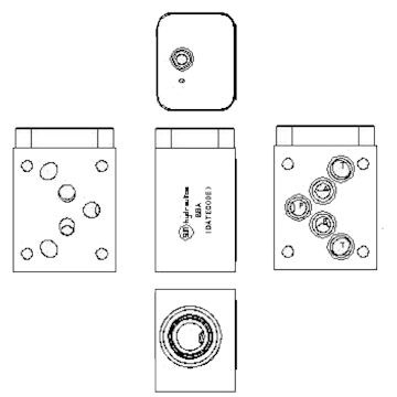 D05 SANDWICH, ON A PORT 3 TO B, ALUMINUM