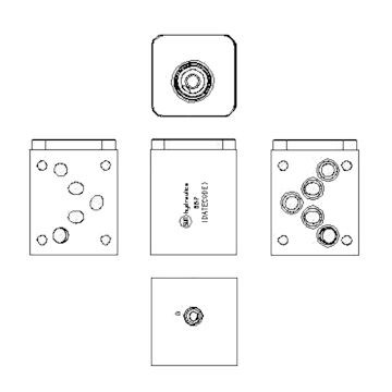 D05 SANDWICH, ON P PORT 3 TO T, ALUMINUM