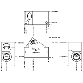 LINE MOUNT, INLINE, ALUMINUM BODY, #12 S