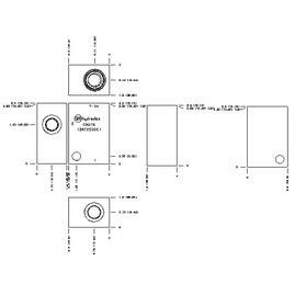 LINE MOUNT, 90 DEGREE, DUCTILE IRON BODY