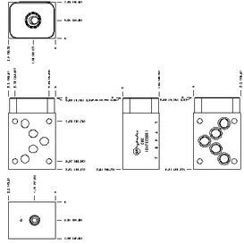 D05 SANDWICH, P TO T, ALUMINUM BODY, 1/4