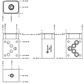 D05 SANDWICH, B TO T, ALUMINUM BODY, 1/4