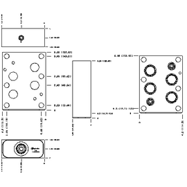 D08 SANDWICH, A TO T WITH GAUGE PORT, AL