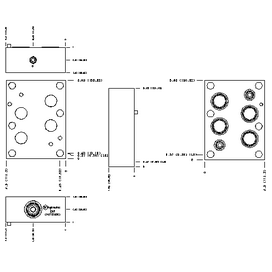 D08 SANDWICH, P TO T, ALUMINUM BODY, 1/4