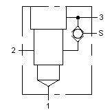 Line mount - Ninety degree with shuttle