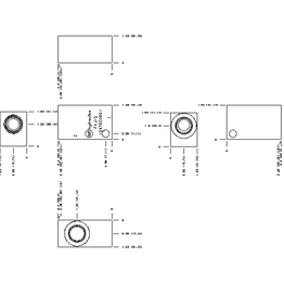 LINE MOUNT, 90 DEGREE, DUCTILE IRON BODY