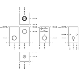 LINE MOUNT, THROUGH PORT WITH GAUGE PORT