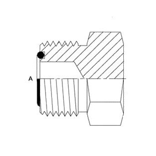 1/4" MALE FACE SEAL PLUG, STEEL