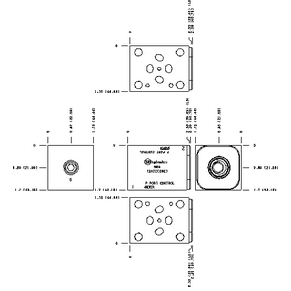 D03 SANDWICH, P TO T, ALUMINUM BODY, 1/4