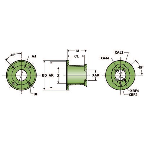 182 MOTOR MOTOR MOUNT SAE-A 2(4) BOLT X 