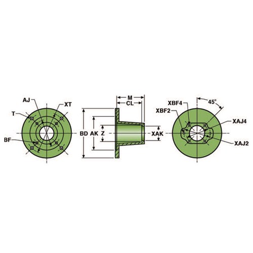 182 VERT MOUNT SAE-A 2(4)BOLT X5.81