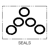 ISO 05 SANDWICH MANIFOLD BUNA N SEAL KIT