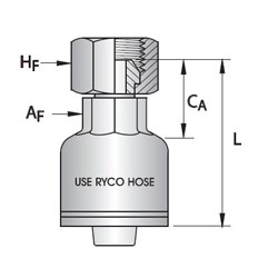 3/8" HOSE X #6 BSPP FEMALE, STRAIGHT