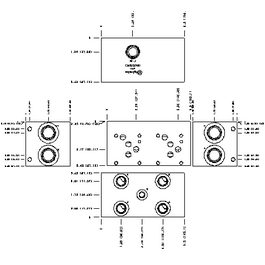 BAR MANIFOLD, 2 STATION, PARALLEL CIRCUI