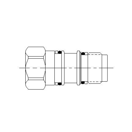 CAVITY PLUG, PORT 1 TO 2 OPEN, PORT 3 BL