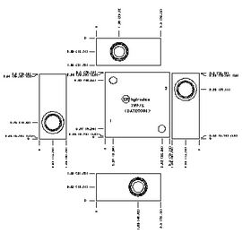 LINE MOUNT, BIDIRECTIONAL, DUCTILE IRON 