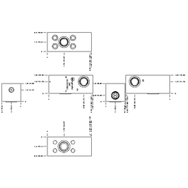 LINE MOUNT, FLANGE MOUNT THROUGH PORT, D