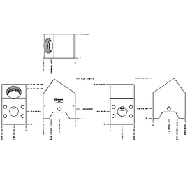 LINE MOUNT, INLINE, ALUMINUM BODY, 1-1/2