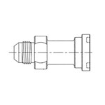 3/4" MALE JIC X 1" FLANGE STRAIGHT ADAPT