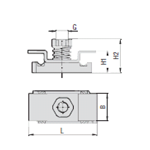 CRA 1-8/1 D U W3  STD CHANNEL RAIL ADAPT